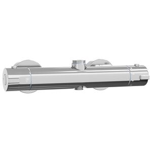 vidaXL Termostatski me&scaron;alnik za tu&scaron; Inox 201 27 x 8 x 6 cm Srebrna