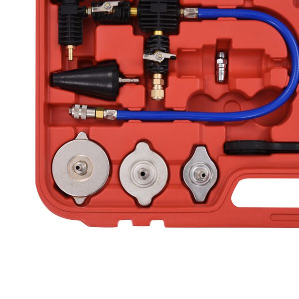 vidaXL 28-delni tester tlaka hladilnega sistema in pokrova hladilnika