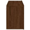 vidaXL Stenska TV omarica rjavi hrast 80x30x41 cm
