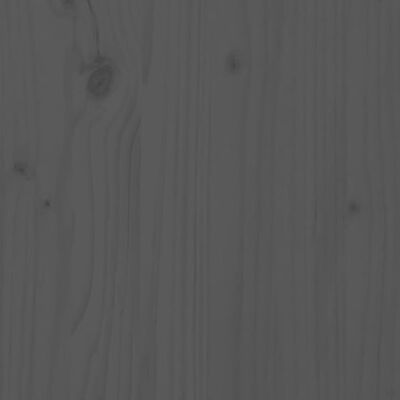 vidaXL Izvlečna dnevna postelja siva trdna borovina 2x(80x200) cm