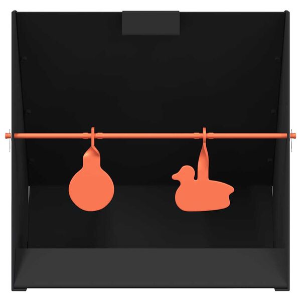 vidaXL Lovilec kroglic Črna 31 x 23 x 31,5 cm Jeklo