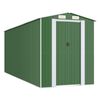 vidaXL Vrtna lopa zelena 192x523x223 cm pocinkano jeklo
