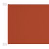 vidaXL Vertikalna markiza terakota 100x1200 cm tkanina oxford