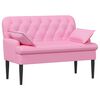 vidaXL Dvojnica s gumbi Roza 111 x 68 x 80 cm Blago