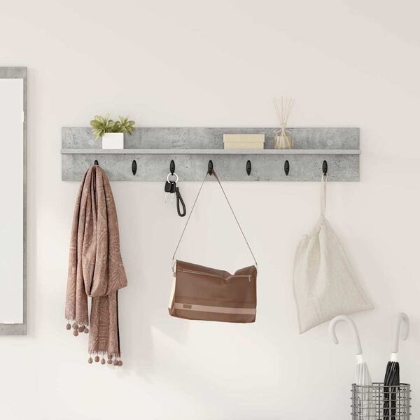 vidaXL Nadwyčajna obe&scaron;alnik za pla&scaron;če Betonsko siva 100 x 10,5 x 18 cm