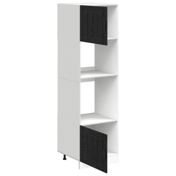 vidaXL Kuhinjski element Črna Orehovina 60 x 57 x 207 cm