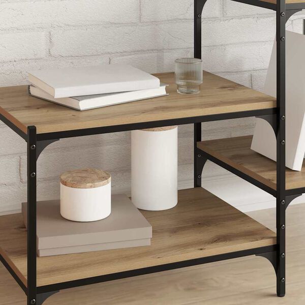 vidaXL Polica za knjige 4 pcs Rjava 60 x 40 x 1,5 cm Konstruiran les