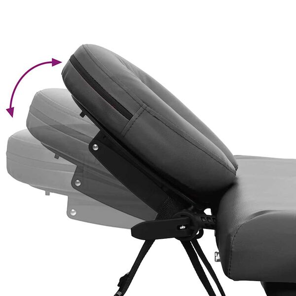 vidaXL Masažna miza s 4 conami aluminijast okvir antracit 186x68 cm