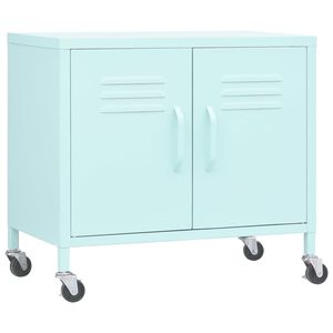 vidaXL Omara za shranjevanje mint zelena 60x35x56 cm jeklo