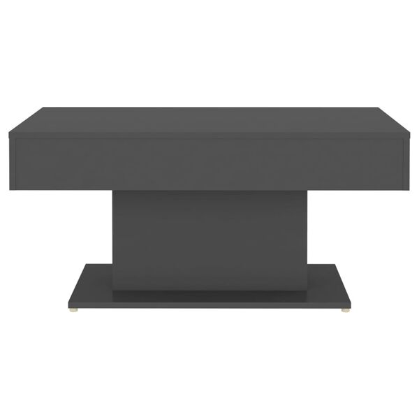 vidaXL Klubska mizica siva 96x50x45 cm iverna plo&scaron;ča