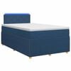 vidaXL Postelja boxspring z vzmetnico Modra 120 x 200 cm Blago