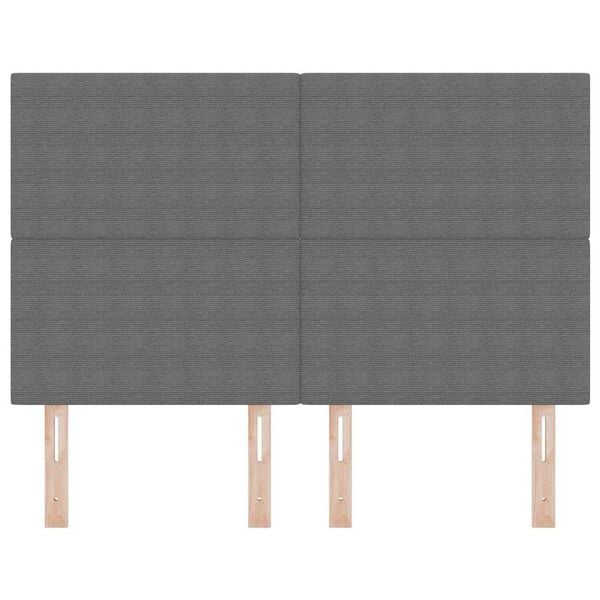 vidaXL Vzglavje z vzglavjem Svetlo siva 144 cm Umjetno usnje