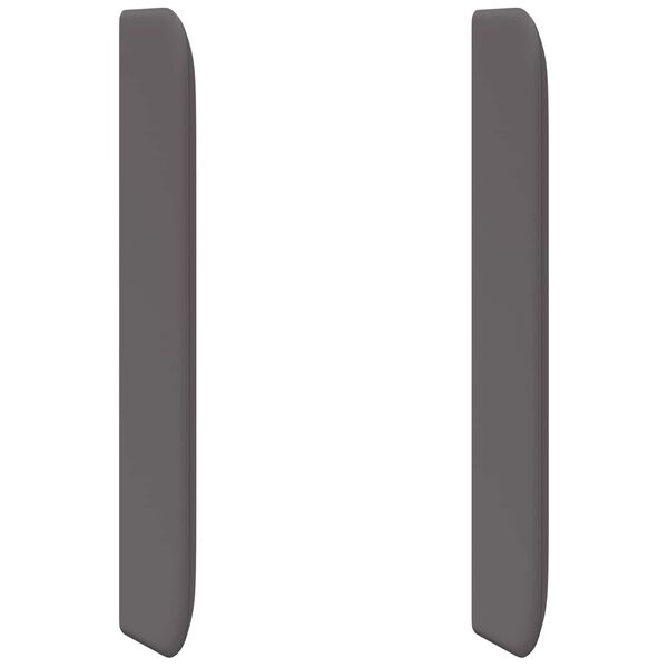 vidaXL U&scaron;esni vzglavnik Siva 80 x 16 x 4 cm PVC