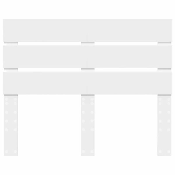 vidaXL Vzglavje Bela 135 cm Konstruiran les