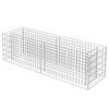 vidaXL Visoka greda gabion pocinkano jeklo 180x50x50 cm