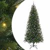 vidaXL Umestno božično drevo med 300 LED Zelena 240 cm PE in PVC