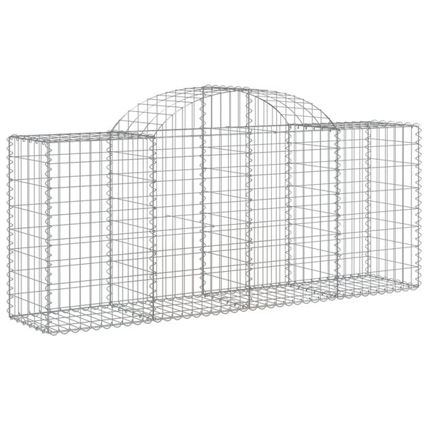 vidaXL Obokane gabion košare 40 kosov 200x50x80/100 cm cinkano železo