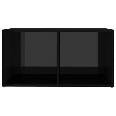 vidaXL TV omarica visok sijaj črna 72x35x36,5 cm iverna plošča