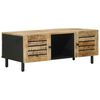 vidaXL Klubska miza Naravna 100 x 54 x 40 cm Masiven les manga