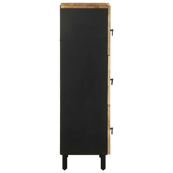 vidaXL Highboard 40x33,5x110 cm Masivni neobdelan les Mango