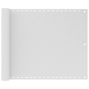 vidaXL Balkonsko platno belo 75x500 cm HDPE