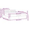 vidaXL Otomanski posteljni okvir z vzmetnico krem 160x200 cm blago
