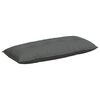 vidaXL Poglavni vzglavnik Temno siva 120 x 19 x 50 cm blago