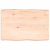 vidaXL Mizna plošča 60x40x(2-6) cm neobdelana hrastovina naraven rob