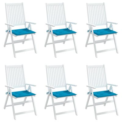 vidaXL Blazine za vrtne stole 6 kosov modre 50x50x3 cm oxford tkanina