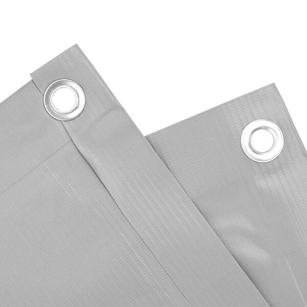 vidaXL Balkonsko platno za zasebnost sivo 300x120 cm PVC