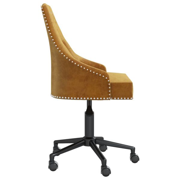 vidaXL Vrtljivi jedilni stoli 4 kosi rjav žamet