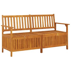 vidaXL Klop za shranjevanje 148 cm trden akacijev les