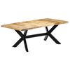 vidaXL Jedilna miza 200x100x75 cm trden mangov les