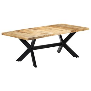 vidaXL Jedilna miza 200x100x75 cm trden mangov les