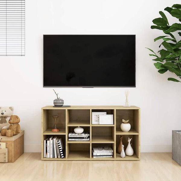 vidaXL Klop za shranjevanje čevljev sonoma hrast 103x30x55 cm