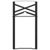 vidaXL Noga za pivsko mizo 2 pcs Črna 39 x 3 x 75 cm
