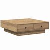 vidaXL Klubska miza Umetni hrast 90 x 90 x 28 cm Inženirski les