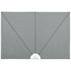 vidaXL Zložljivo stransko platno za teraso sivo 300x200 cm