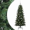 vidaXL Umetna božična jelka z bučko 120 cm 150 LED Toplo bela