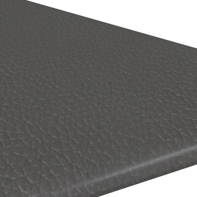 vidaXL Stenski paneli 12 kosov siv 30x30 cm umetno usnje 0,54 m²