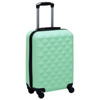 vidaXL Trd potovalni kovček mint zelen ABS