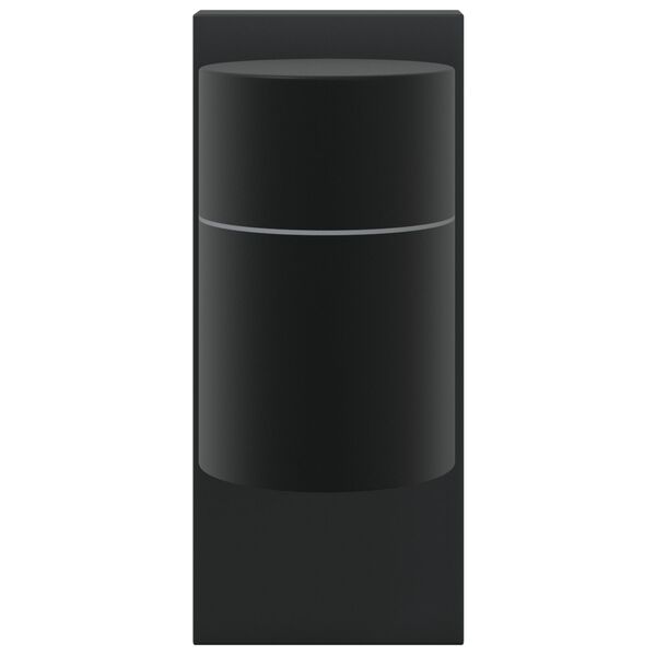 vidaXL Zunanje stenske svetilke 2 pcs Črna 6.5 x 10.5 x 16 cm