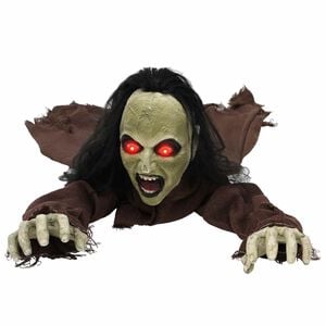 vidaXL Dekoracija zombi za noč čarovnic SPOOKA Rjava 94 x 130 x 29 cm