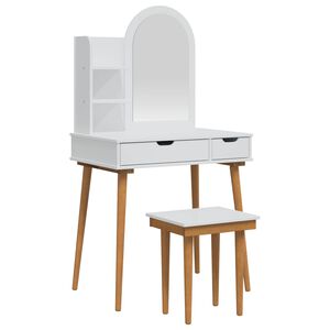 vidaXL Komplet toalet FAUSKE 4 kos Bela 76 x 50 x 143 cm