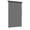 vidaXL Rolo Svetlo siva 120 x 250 cm Tkanina in aluminij