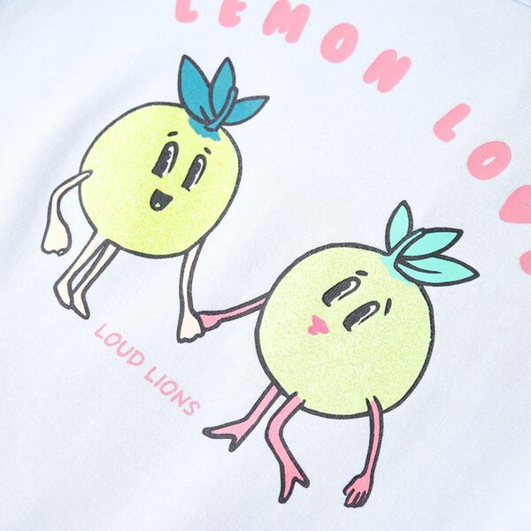 Otro&scaron;ka majica s kratkimi rokavi svetlo modra 140