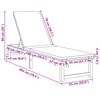 vidaXL Ležalnik 2-oseba 2 pcs Rjava 53 x 202 x 89cm Trden akacijev les
