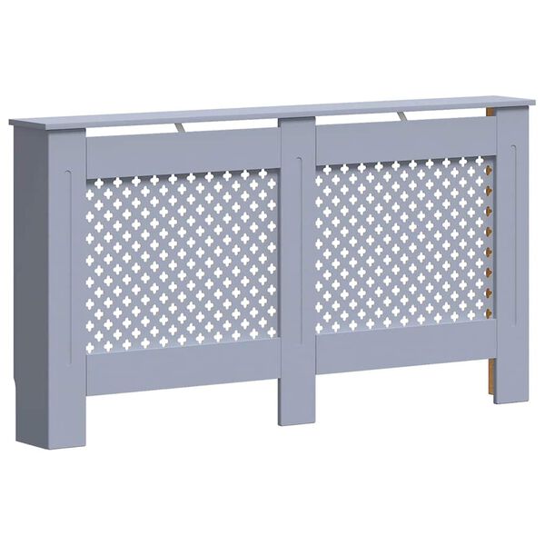 vidaXL Pokrov za radiator antraciten 152x19x81,5 cm mediapan