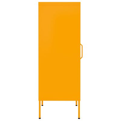 vidaXL Omara za shranjevanje gorčično rumena 42,5x35x101,5 cm jeklo