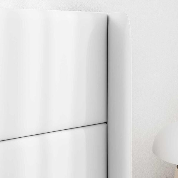 vidaXL U&scaron;esni vzglavnik Bela 80 x 16 x 4 cm PVC